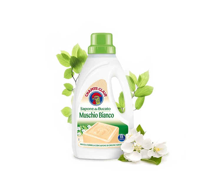 ChanteClair Chic Sapone da Bucato Muschio Bianco Marsiglia Bílý Mošus tekuté prací mýdlo 18 PD 1 l