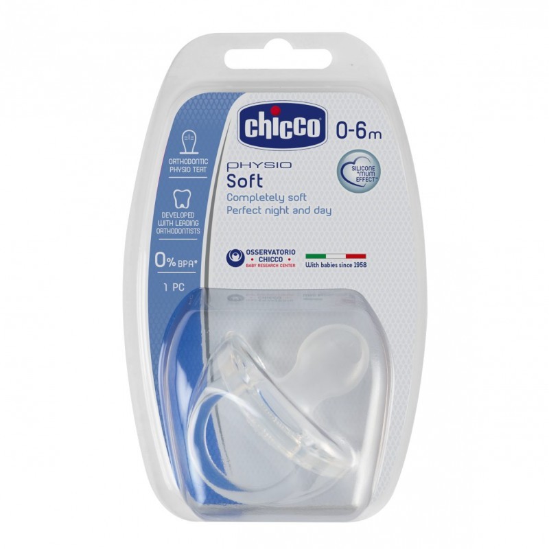 Chicco Physio Soft aktívny ortodonický čirá