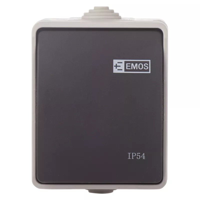Prepínač č.1,6 IP54 nástenný EMOS