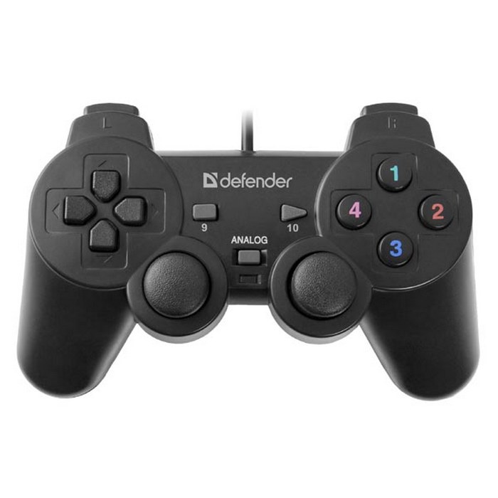 GAMEPAD DEFENDER OMEGA, 12TL., USB CIERNY, VIBRACNE, WINDOWS R XP/VISTA/7/8/10