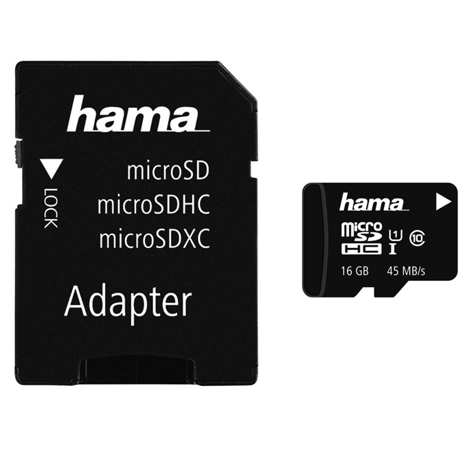 HAMA 114992 MICRO SDHC 16 GB CLASS 10 + ADAPTER