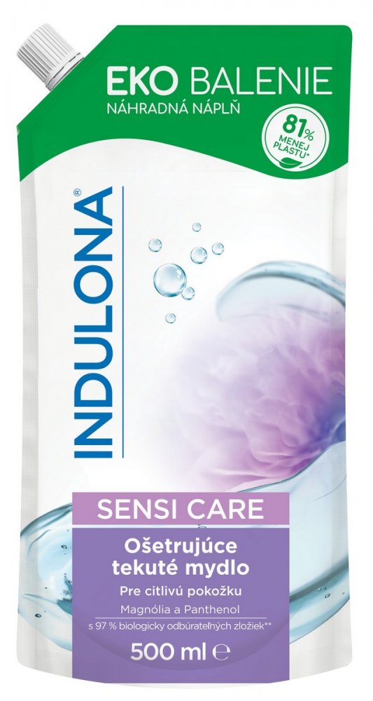 INDULONA TEKUTE MYDLO NAHR. NAPLN 500ML SENSI CARE