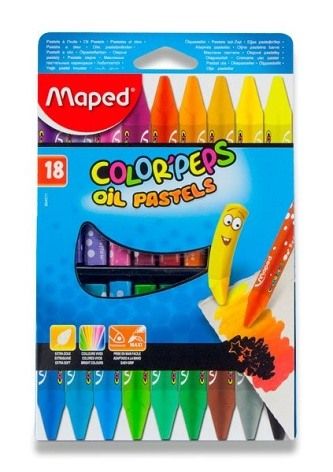 MAPED Voskovky Color' Peps 18 rôznych farieb