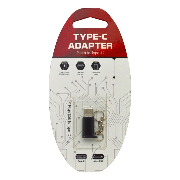 MOBILNET DAD-0042-UNI-TYPEC ADAPTER MICRO USB NA USB TYPE C CIERNY
