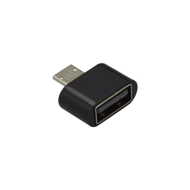 OTG adaptér micro USB / USB čierny