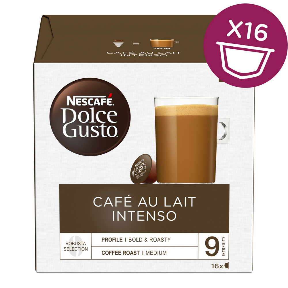 Nescafé Dolce Gusto Café Au Lait Intenso kávové kapsule 16 ks