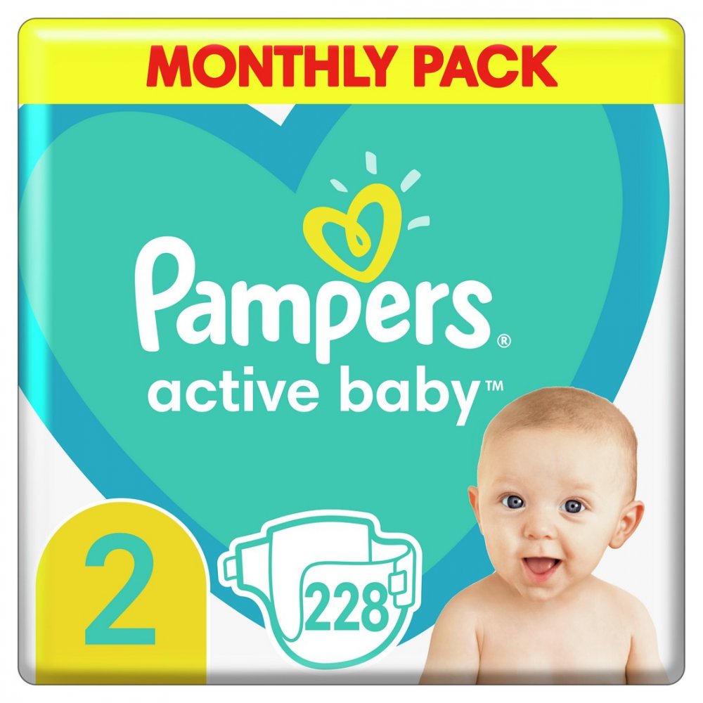 Pampers Active Baby S2 4-8 kg 228 ks