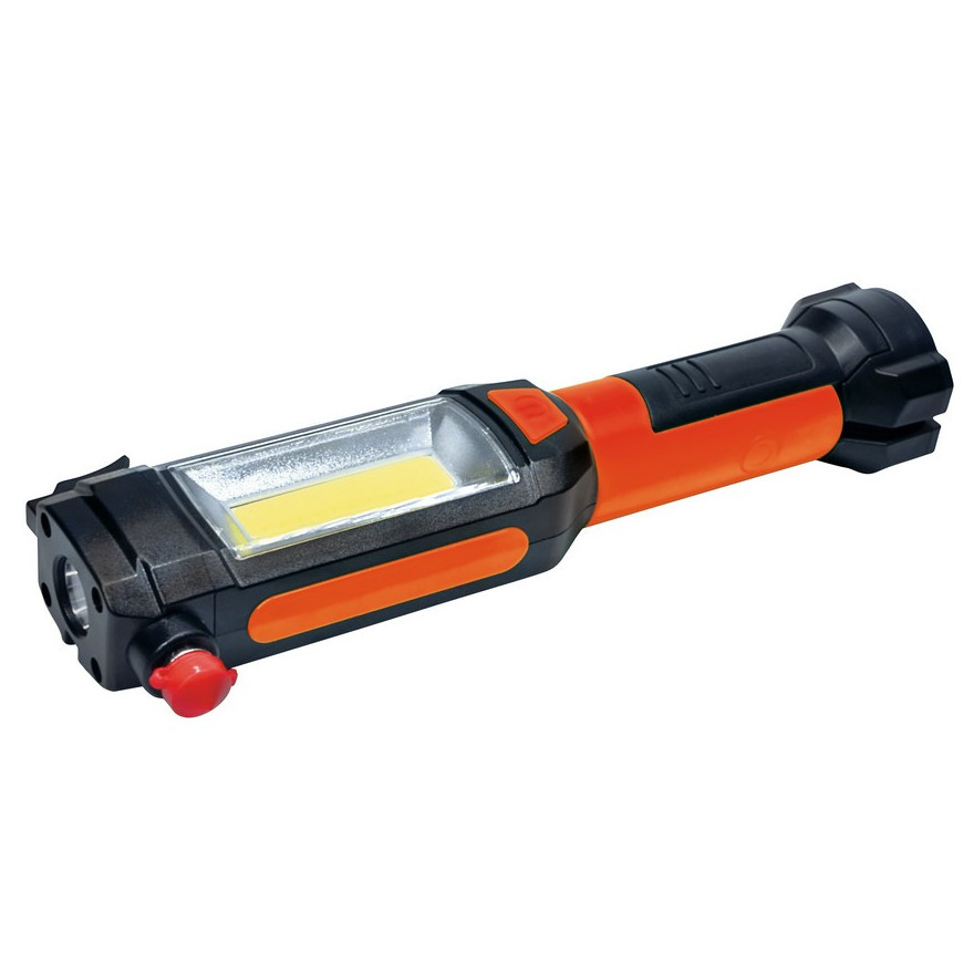 SOLIGHT WL112 MULTIFUNKCNE LED SVETLO, 3W COB + 1W LED, KLIP, MAGNET, FLEXIBILNE, 3X AAA