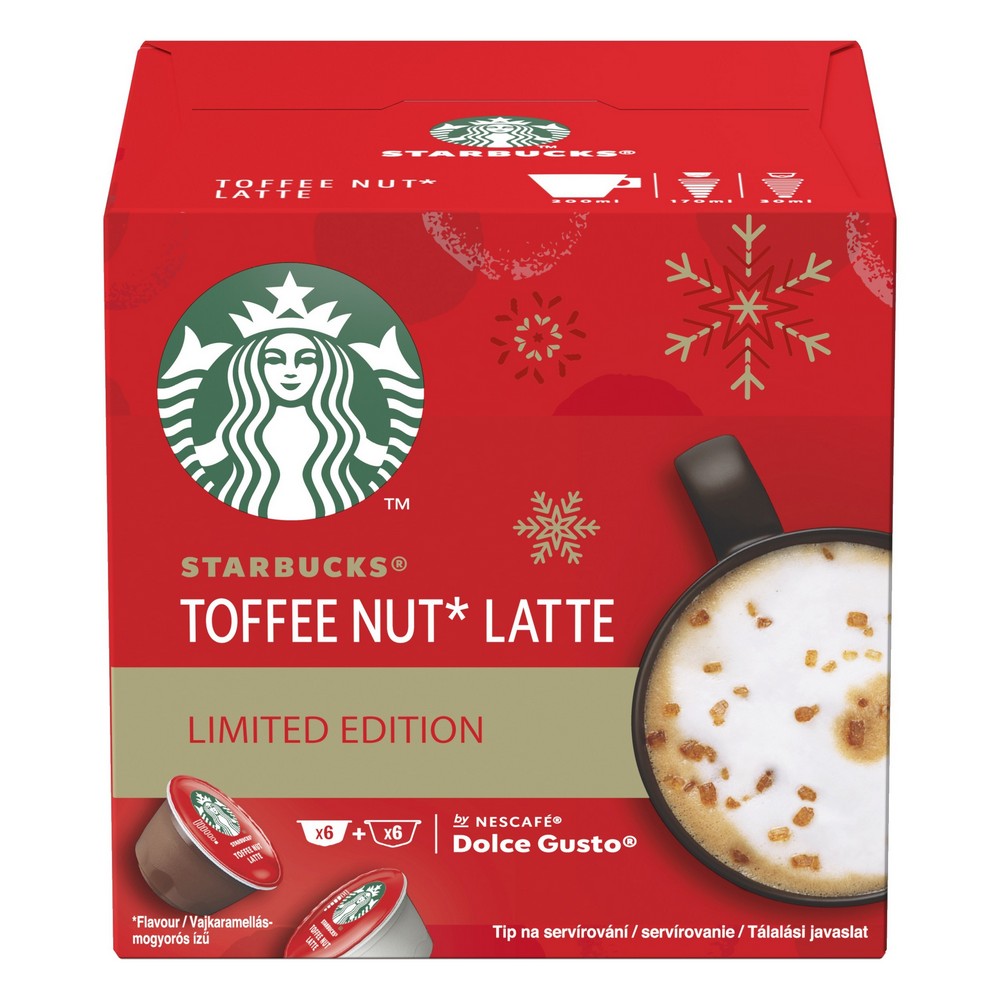 STARBUCKS NESCAFE DOLCE GUSTO TOFFEE NUT LATTE, 12 KAPSUL