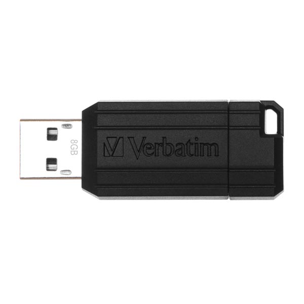 VERBATIM Flash Disk 8GB Store 'n' Go PinStripe, černá