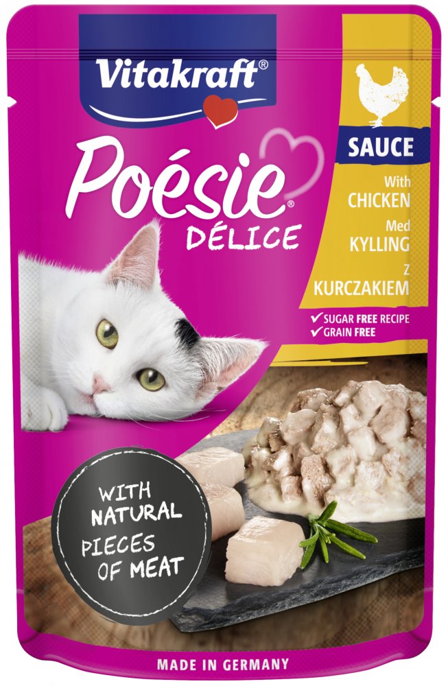 Vitakraft Cat Poésie DéliSauce kapsa kuřecí 85 g