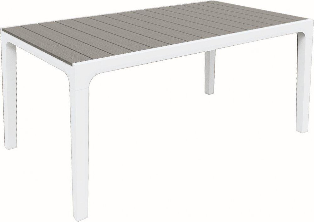 Záhradný stôl Keter Harmony biela / svetlo-sivá