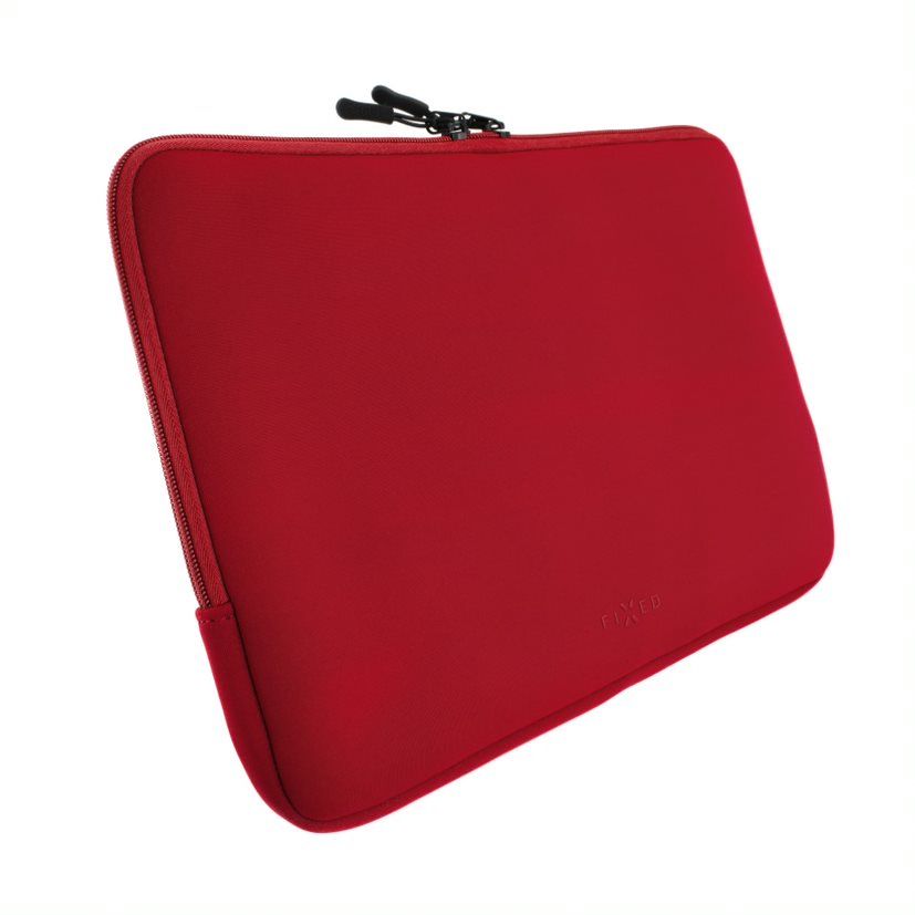 Neoprenové pouzdro FIXED Sleeve pro notebooky o úhlopříčce do 13", červené