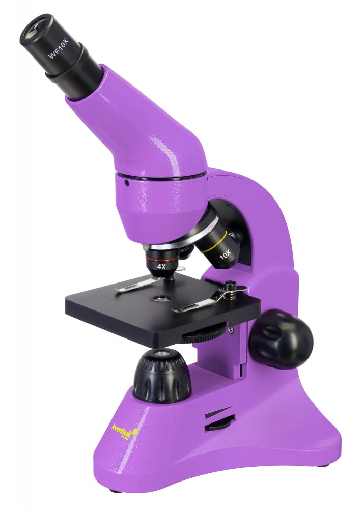 (EN) Levenhuk Rainbow 50L Lime Microscope (Amethyst, CZ)