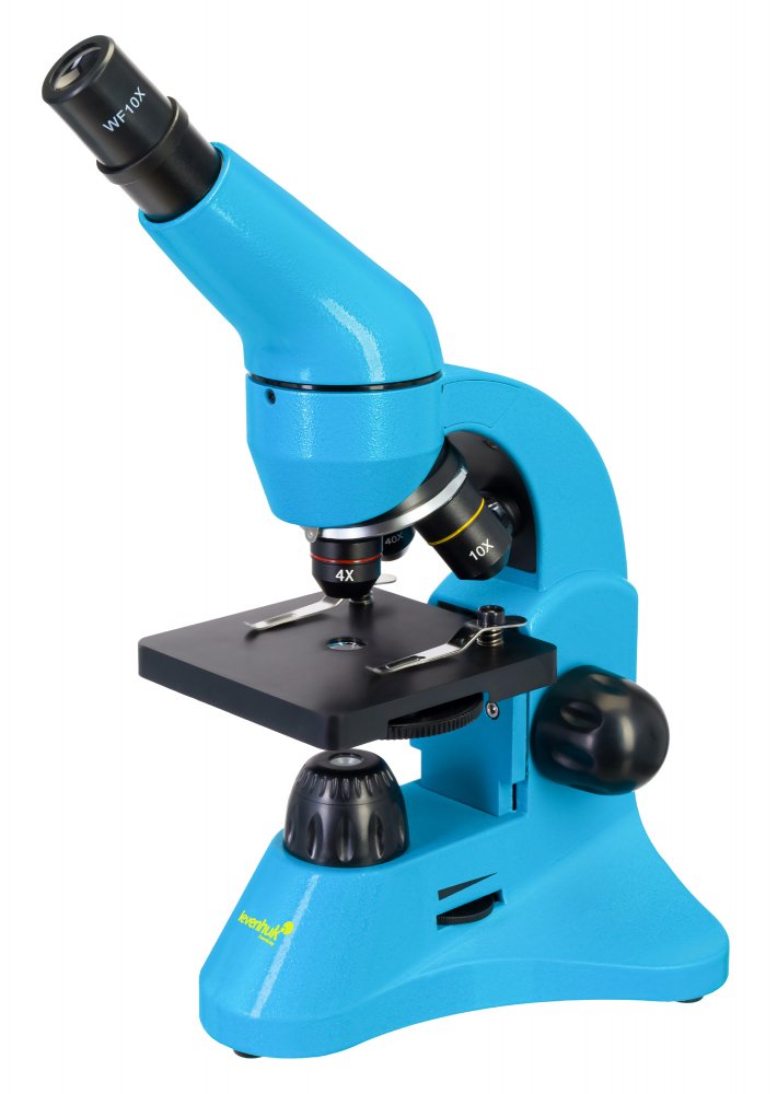 (EN) Levenhuk Rainbow 50L Lime Microscope (AzureAzure, CZ)