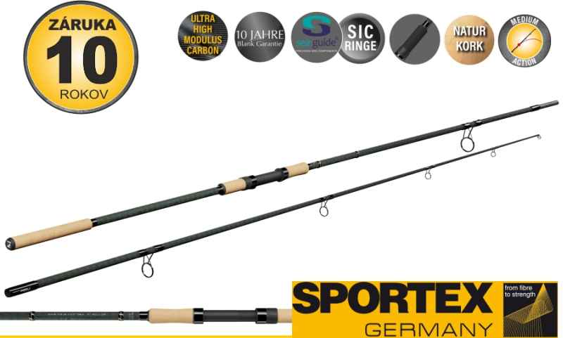 Kaprárske prúty SPORTEX Paragon Carp CS-2 Classic 2-diel 366cm / 3,25lbs