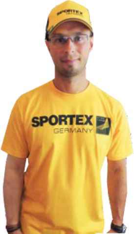SPORTEX T-Shirt Tričko s veľkým logom - žlté Veľkosť: XL