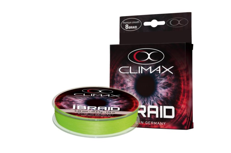 Pletená šnúra Climax iBraid neon-zelená 135m Priemer: 0,08mm / 6kg