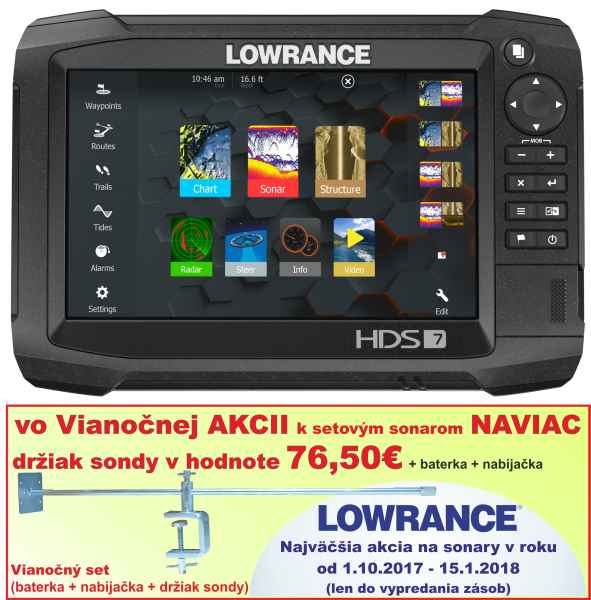 Dotykový sonar LOWRANCE HDS -7 Carbon Bez sondy