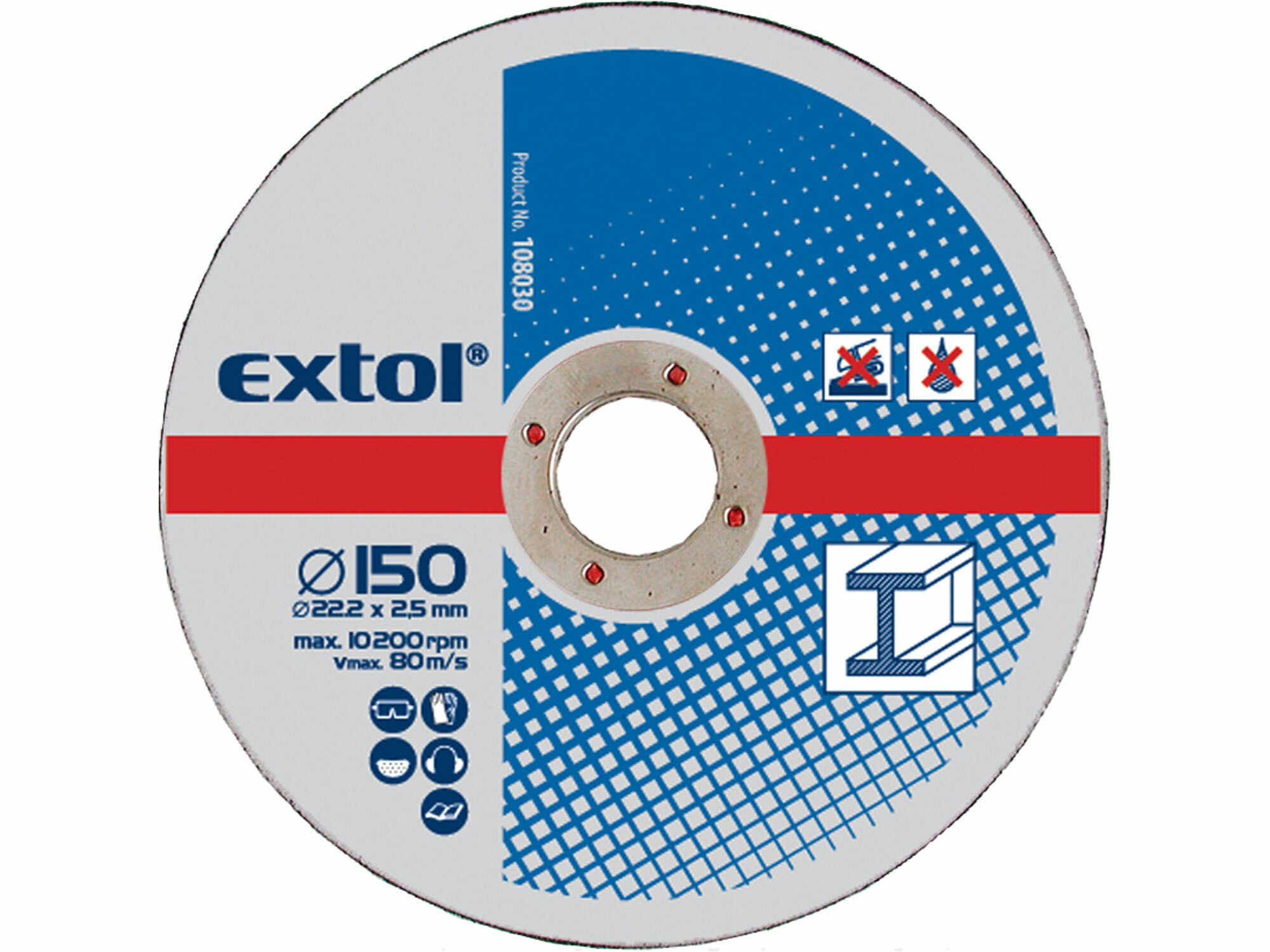 EXTOL Kotúč rezný na kov 5ks, 150x2,5mm