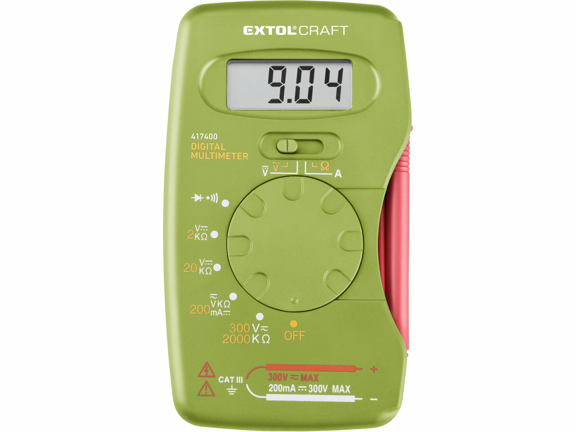 EXTOL Multimeter digitálny s automatickou voľbou rozsahov