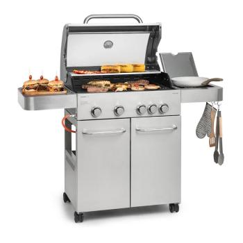 KLARSTEIN VALKYRIE, PLYNOVY GRIL, 4X3,5KW + 3,15KW HORAKY, 74X44CM GRIL, USLACHTILA OCEL, 10034715