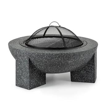 BLUMFELDT TROJA OHNISKO GRIL O 75 CM S LAPACOM ISKIER OCEL UMELY KAMEN MGO ZIARUVZD 10035976