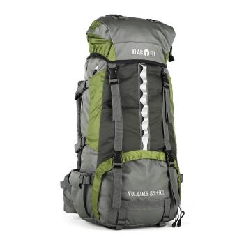KLARFIT HEYERDAHL-2014, TURISTICKY RUKSAK 85+10 L, PRISTUP ZHORA, ZELENY, 10023892