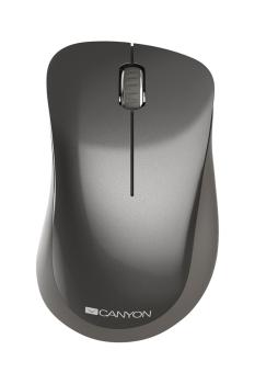 CANYON CNS-CMSW911DG, WIRELESS OPTICKA MYS USB, PIXART, SENZOR, 1.200 DPI, 3 TLACIDLA, TMAVO-SEDA