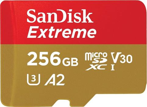 SANDISK MICROSDHC EXTREME 256 GB MOBILE GAMING, SDSQXA1-256G-GN6GN