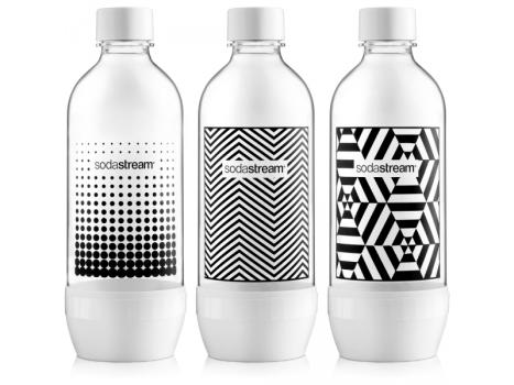SODASTREAM FLASA TRIPACK 1L BLACK/WHITE