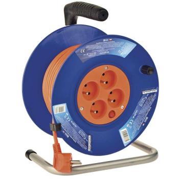 EMOS P194252 PVC PREDLZOVACI KABEL NA BUBNE, 4 ZASUVKY 25M
