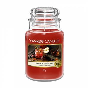 YANKEE CANDLE 1720945E APPLE & SWEET FIG VELKA SVIECKA 623G