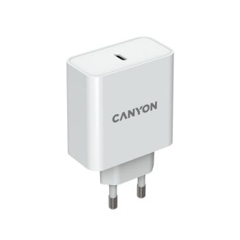 CANYON H-65 ULTRAVYKONNA VYSOKORYCHLOSTNA NABIJACKA 1XUSB-C, 65W GAN TECHNOLOGIA, BIELA CND-CHA65W01