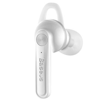 BASEUS SLUCHADLA BLUETOOTH, MAGNETICKE, S USB BIELE (NGCX-02)