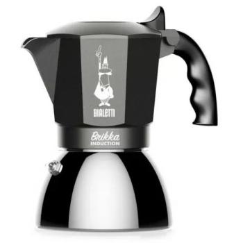 BIALETTI BRIKKA MOKA INDUCTION CIERNY 4 SALKY