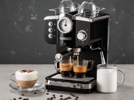DELIMANO KAVOVAR ESPRESSO DELUXE NOIR, CIERNY, 20 BAR