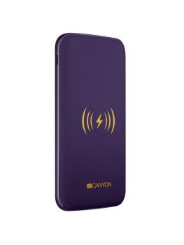 CANYON CNS-TPBW8P POWERBANK, POLYMEROVA, 8.000 MAH, BEZDROTOVE NABIJANIE, FIALOVA
