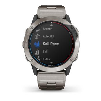 GARMIN QUATIX 6X SOLAR, TITANIUM, TITANIUM BAND, 010-02157-31