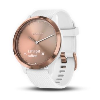 GARMIN VIVOMOVE HR, SPORT, ROSE GOLD-WHITE, S/M, 010-01850-22