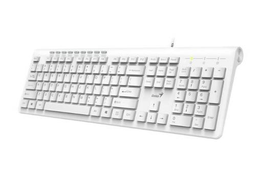 GENIUS SLIMSTAR 230 DROTOVA KLAVESNICA, USB, CZ+SK LAYOUT, BIELA