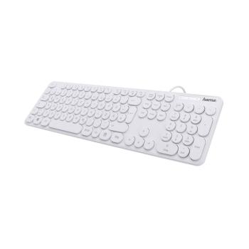 HAMA 182675 KLAVESNICA KC-500, BIELA