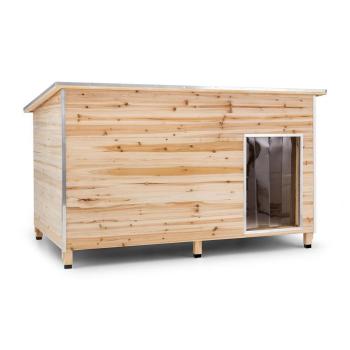 ONECONCEPT SCHLOSS WUFF, PSIA BUDA, VELKOST L, 90X120X90 CM, IZOLOVANA, ZAVETRIE, DREVO, 10030671