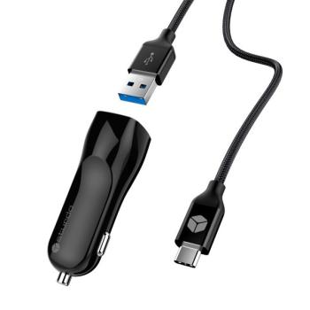 STURDO NAU-0014-STU-TYPEC NABIJACKA DO AUTA 2A S KABLOM USB TYP C, 3A, 1M