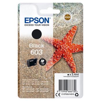 EPSON ORIGINAL INK C13T03U14010, 603, BLACK, 3.4ML, EPSON EXPRESSION HOME XP-2100, 2105,3105 WF-2310