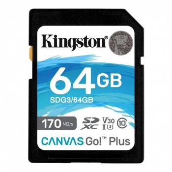 KINGSTON 64GB SDXC U3 V30 170/70MB/S SDG3/64GB