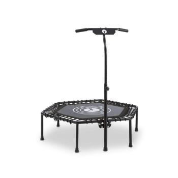 KLARFIT JUMPANATIC FITNESS TRAMPOLINA, 44/112 CM, RUKOVAT, SKLAPACIA, CIERNA, 10032109