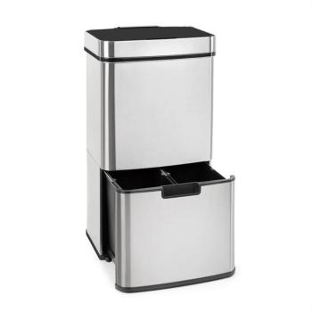 KLARSTEIN TOUCHLESS, ODPADKOVY KOS, SENZOR, 72 L, 4 NADOBY, ABS/PP/USLACHTILA OCEL, 10034128