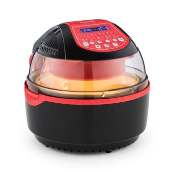 KLARSTEIN VITAIR TURBO SMART, TEPLOVZDUSNA FRITEZA, 1400 W, 10 L, 20 PROGRAMOV, CERVENA, 10032734