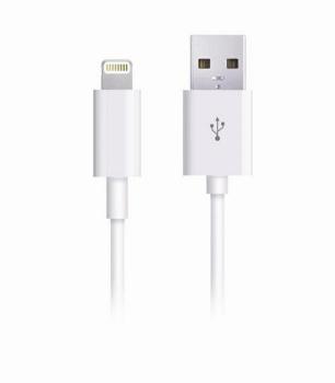 CYGNETT 2M LIGHTNING/USB PREMIOVY NABIJACI A SYNCHRONIZACNY KABEL, APPLE MFI BIELY, CY1101PCCSL